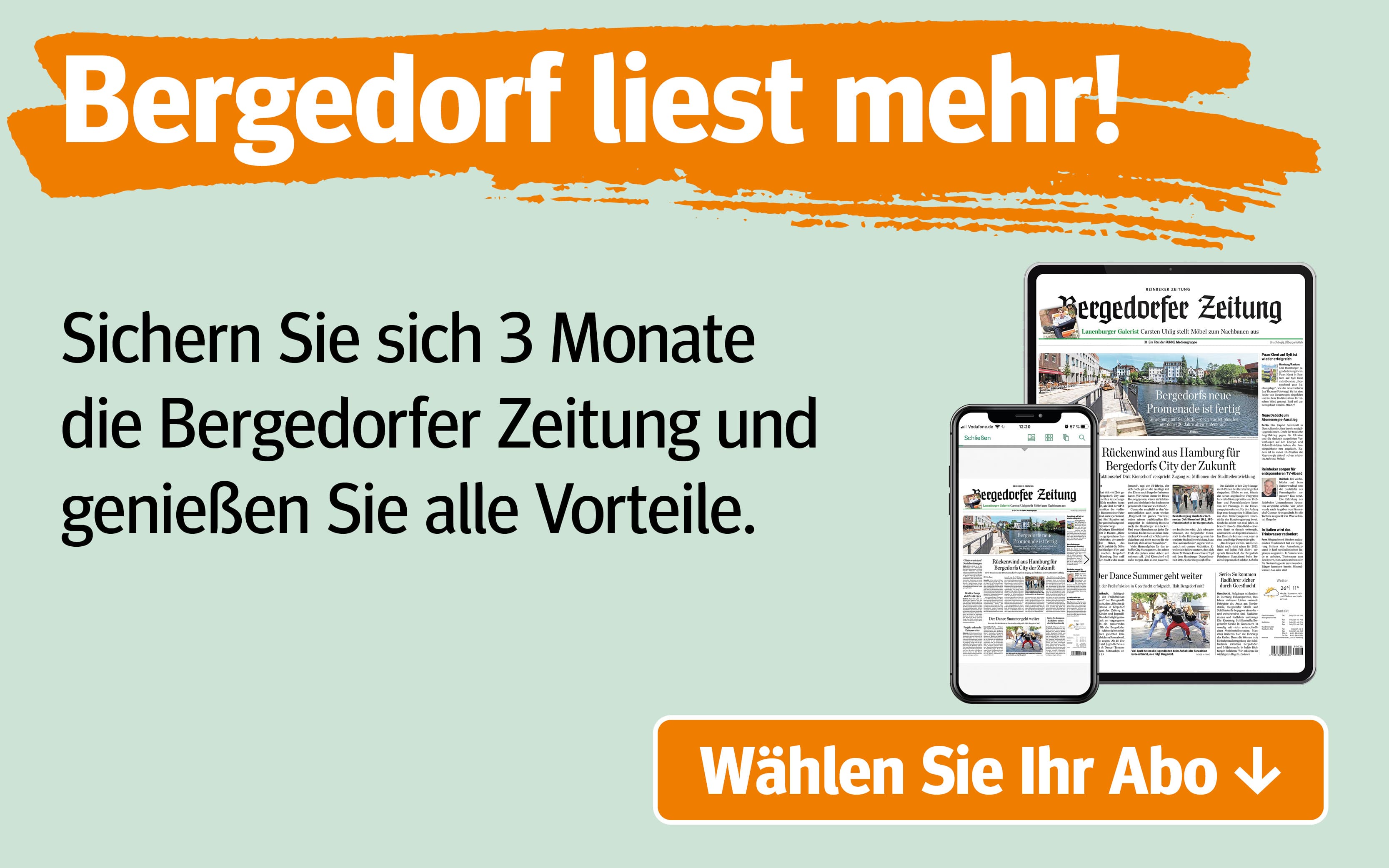 Jetzt abonnieren und einen Monat gratis lesern